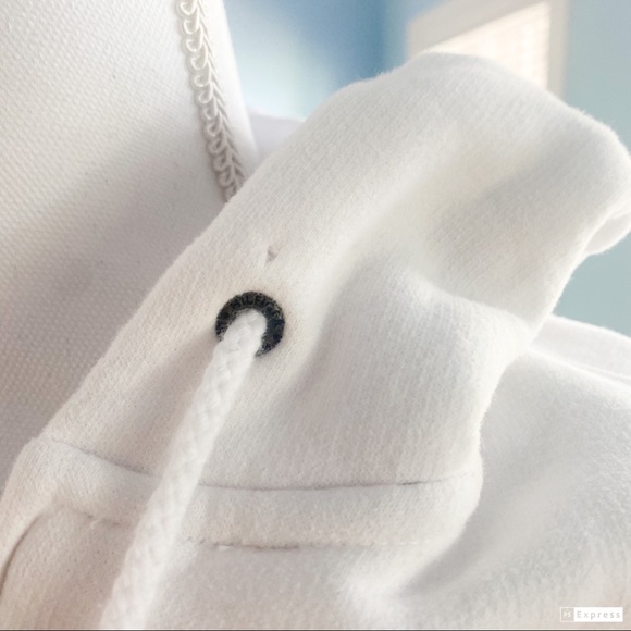 White Tommy Hilfiger Women’s zip up hoodie - Picture 3 of 4